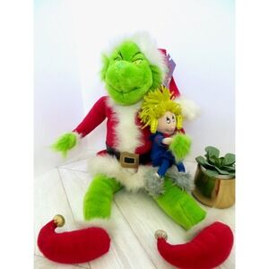 Rare! Vintage Universal Studios The Grinch Plush with Cindy Lou